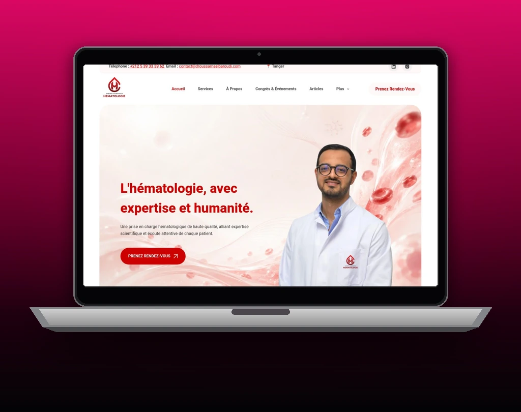 hematologist website design by CREASTATION | Dr Oussama El Baroudi